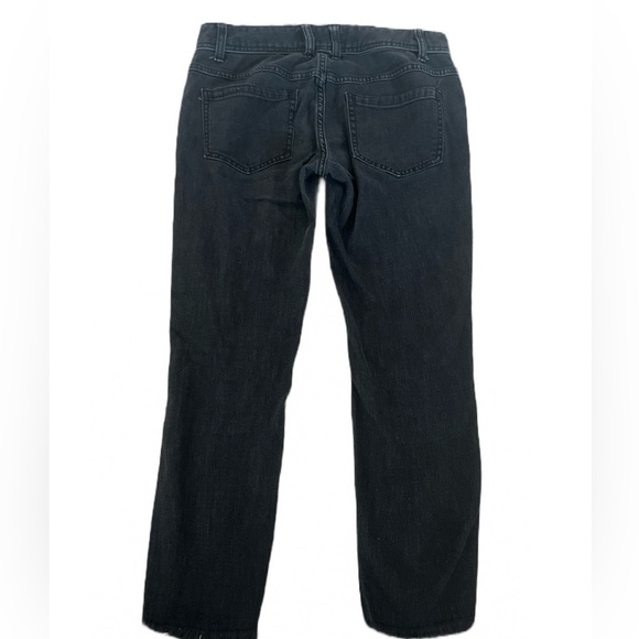 Free People Women’s Distressed Raw Hem Black Ankle Skinny Jeans Size 27 - Picture 3 of 7